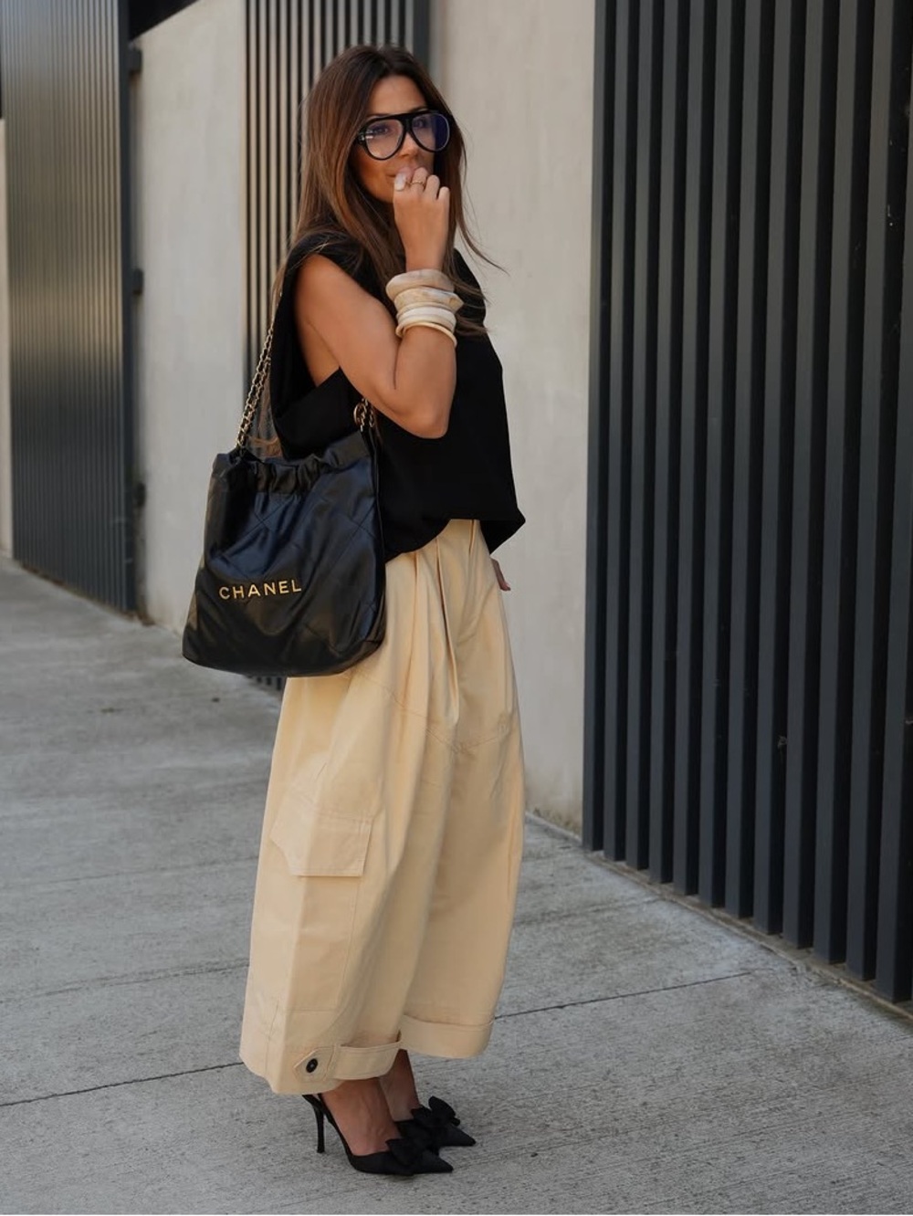 NWT Zara SRPLS VRSZ PNT 16 —Relaxed Cargo Wide-Leg Pants in Cream